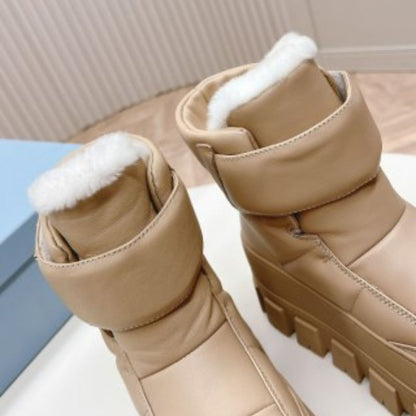 Prada Retro Thick-Soled Snow Boots