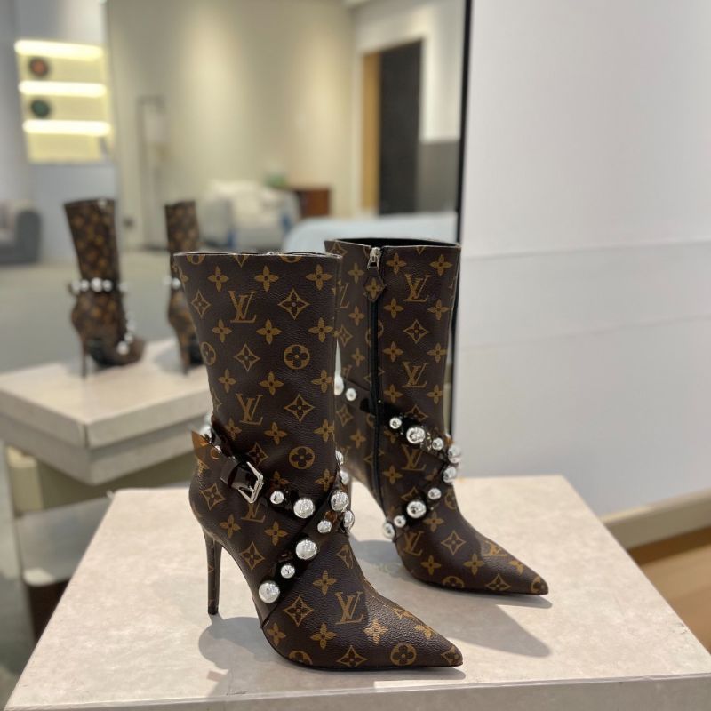 LV Denim Ankle Boot