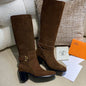 Hermes Cowhide High Heel Justine 50 Long Boot