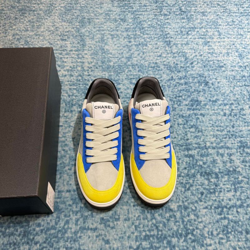 Chanel CC Sneaker Metis Casual Blue Yellow Mix Black Red Sude