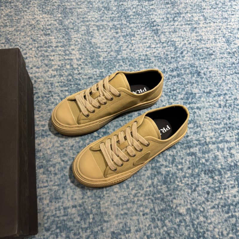 Prada Triangle-Logo Hemp Sneakers