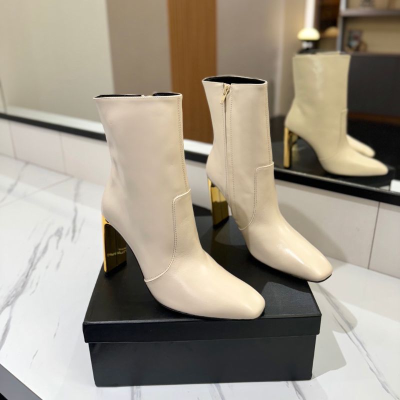 YSL Side Zipper Fashionable Short Boots