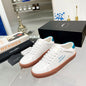 YSL Leather Brooklyn Embroidered Logo Sneakers