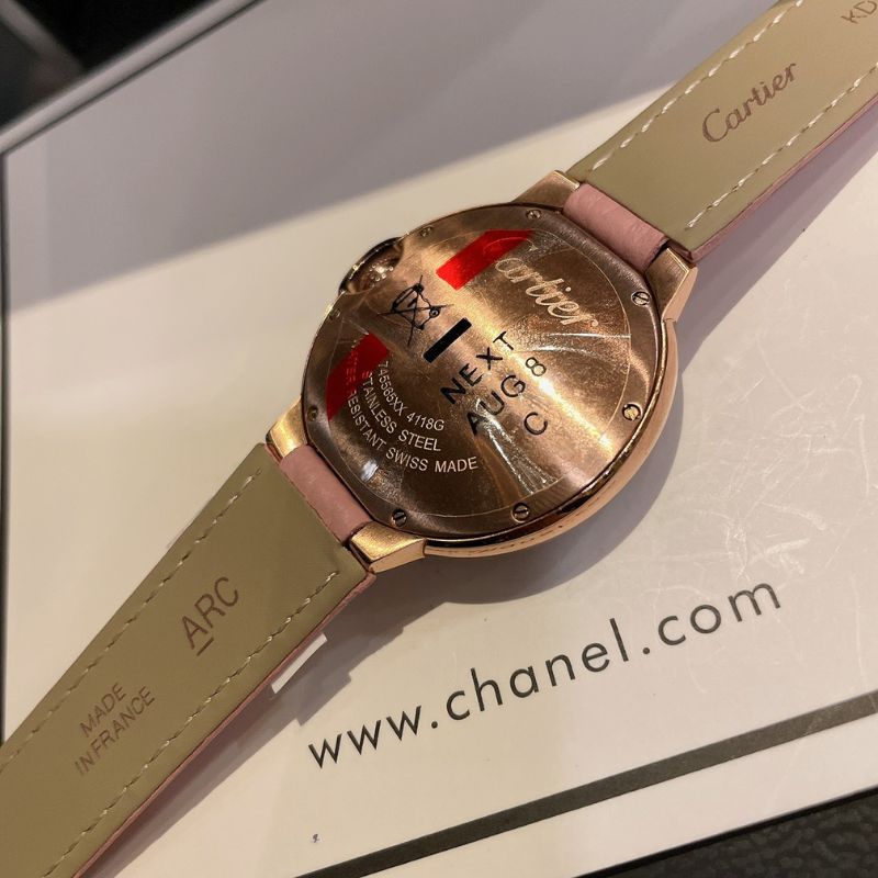 Cartier Red Bean Paste Pink Watch