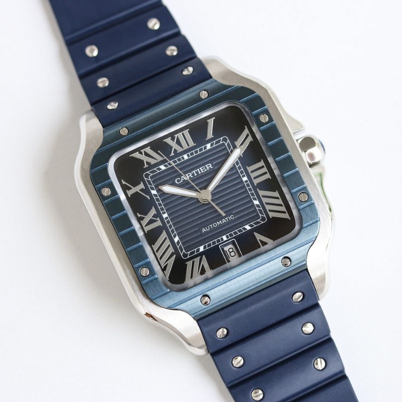 Cartier Santos Blue Watch