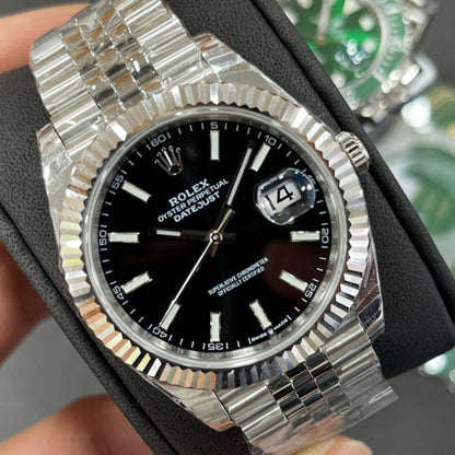 Rolex Datejust 41 Bright Black Jubilee