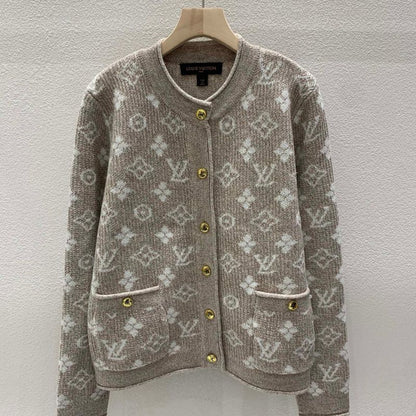 Louis Vuitton Eterna Logo Knit Cardigan Sweatshirt