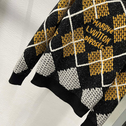LV Monogram Plaid Ski Sweatshirt