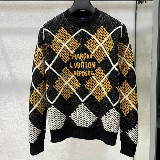 LV Monogram Plaid Ski Sweatshirt