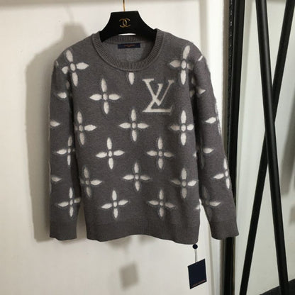 LV Monogram Logo Pullover Sweatshirt