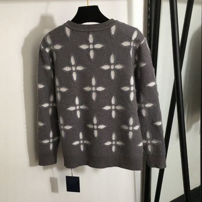 LV Monogram Logo Pullover Sweatshirt