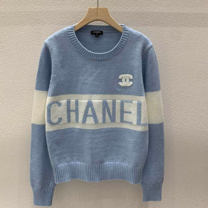 Chanel Winter Knitted Round Neck Pullover Sweatshirt