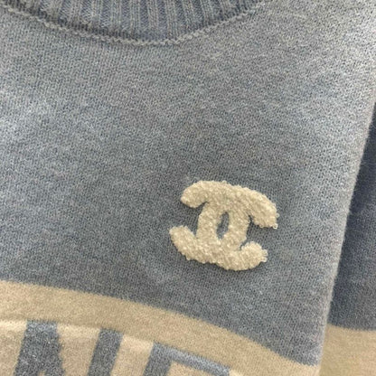 Chanel Winter Knitted Round Neck Pullover Sweatshirt