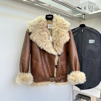 Hermes Tigredo Fur Leather Jacket