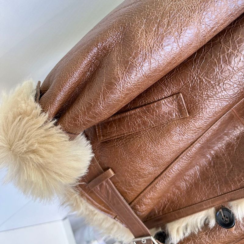 Hermes Tigredo Fur Leather Jacket