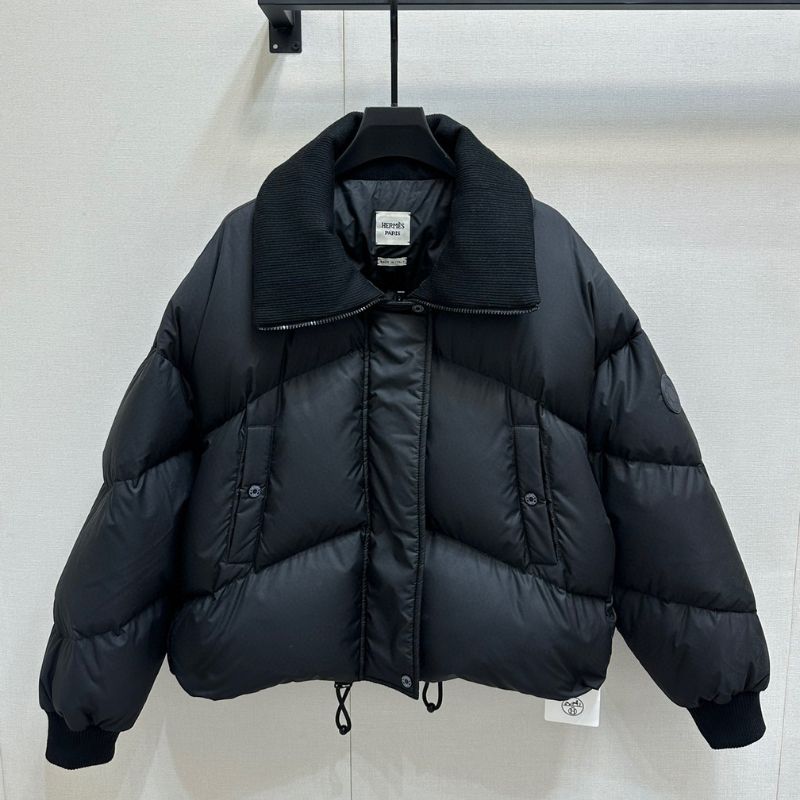 Hermes 24FW Wool High Collar Down Jacket