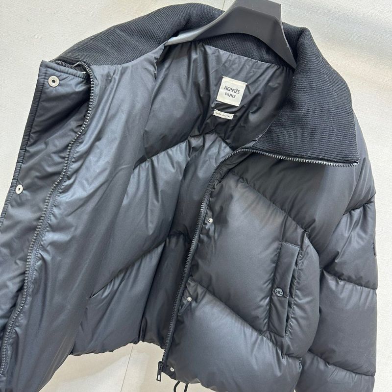 Hermes 24FW Wool High Collar Down Jacket