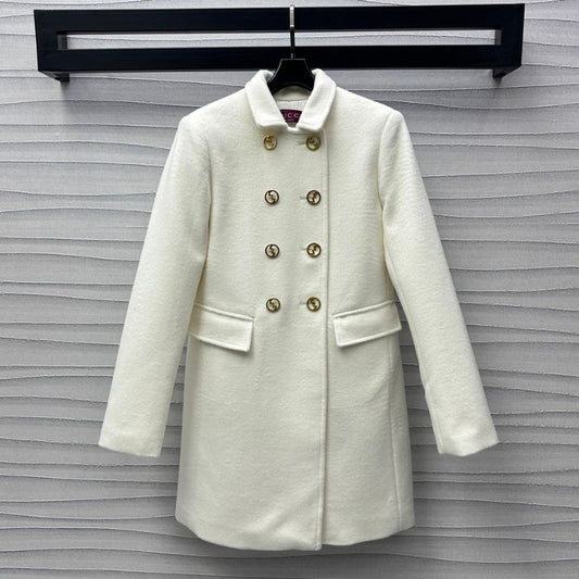 Gucci 2024 Double-Breasted Lapel Wool Coat