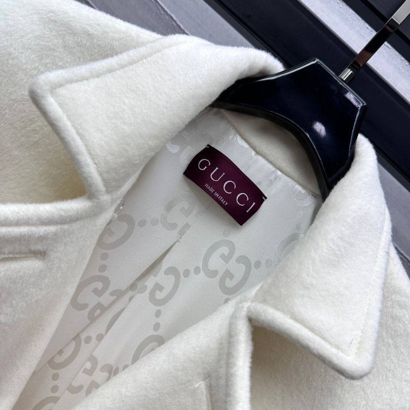 Gucci 2024 Double-Breasted Lapel Wool Coat