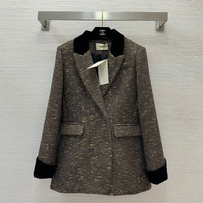 Gucci Contrast Velvet Slim Fit Suit Jacket