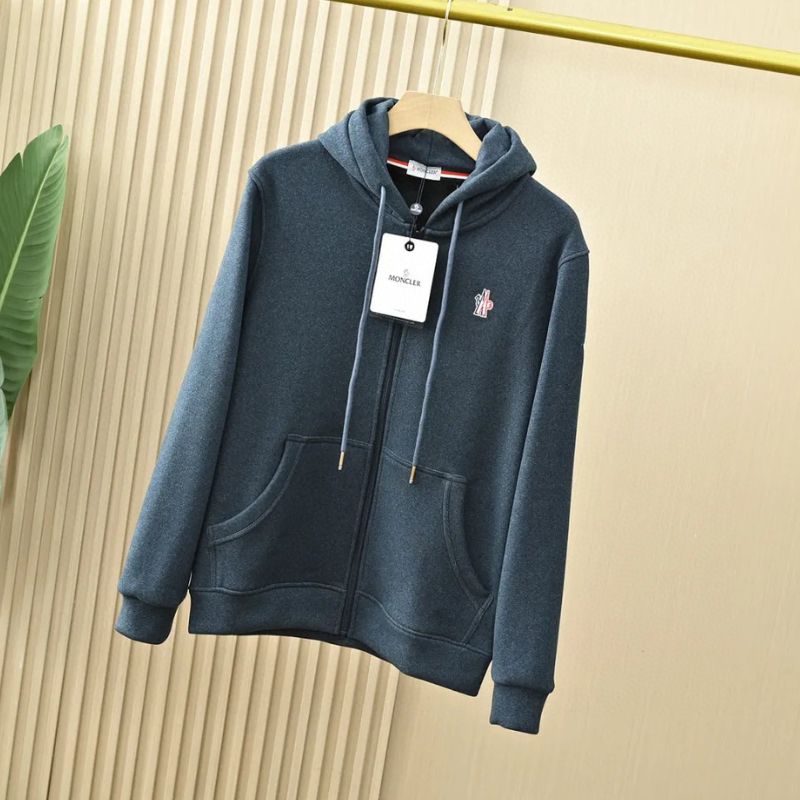 Moncler Tri-Color Hooded Velvet Jacket