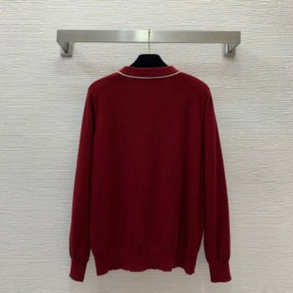 Gucci Wool Yarn V-Neck Cardigan