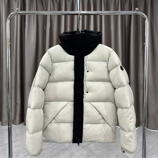 Moncler Embossed Lettering Mid-Length Down Jacket