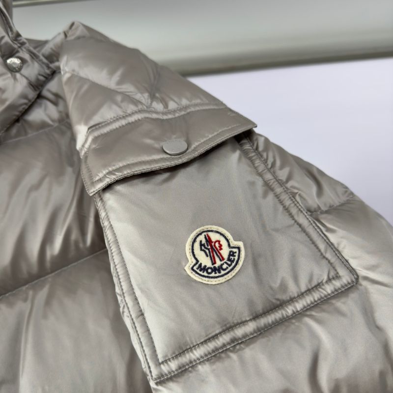 Moncler Maya Satin Gray Down Jacket