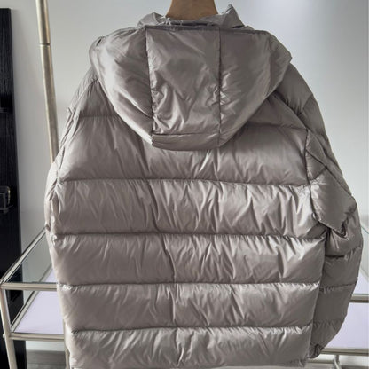 Moncler Maya Satin Gray Down Jacket