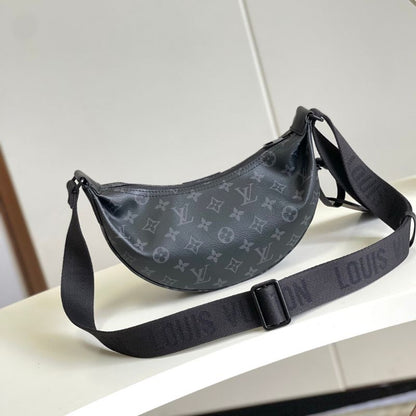 LV Monogram Eclipse Yjh Leather Belt Bag