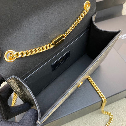 YSL Python Embossed Kate Shoulder Bag