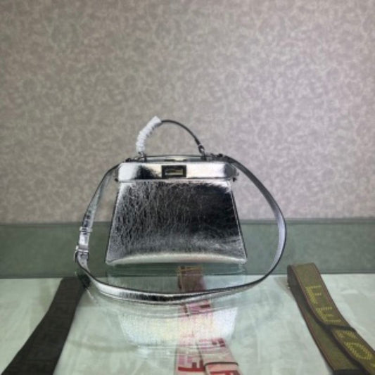 Fendi Silver-Tone Multi-Way Bag