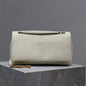 YSL Jamie Silk White Shoulder Bag