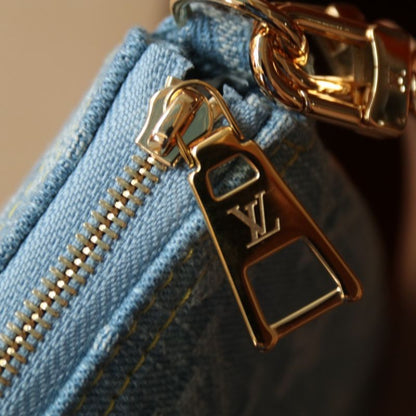 Louis Vuitton Blue Denim Bag