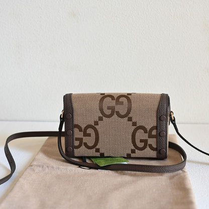 Gucci Horsebit 1955 Camel Ebony Crossbody Bag