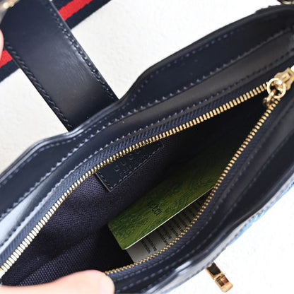Gucci Lido Blue Denim Bag