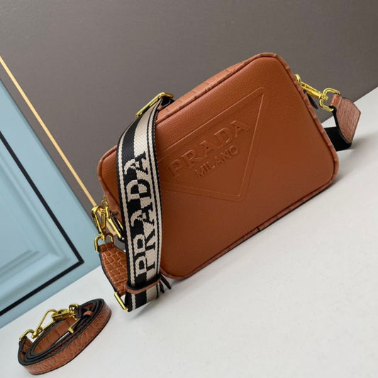 Prada Brique Saffiano Leather Bag