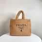 Prada Yarn Raffia Effect Crochet Embroidered Bag