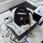 Chanel Mini Shopping Velvet Gold Metal Bag