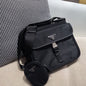 Prada Re-Nylon Triangle Logo Plaque Shoulder Bag