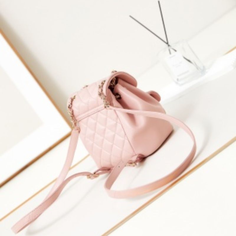 Chanel Blush Luxe Quilted Duma Backpack