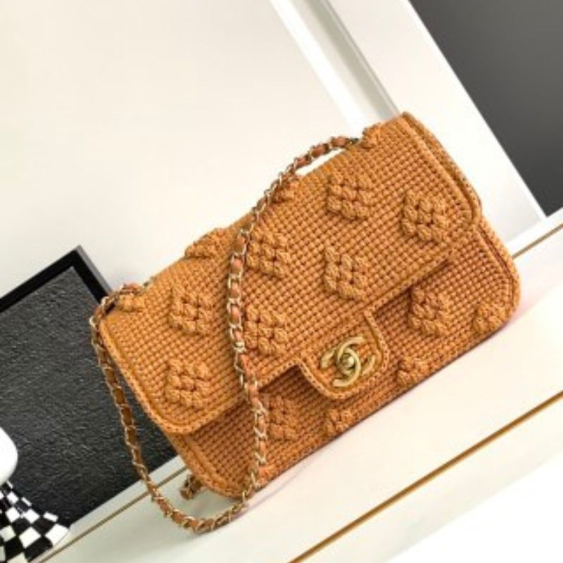 Chanel Seasonal Raffia Flap Billig