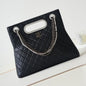 Chanel Noir Perle Quilted Tote Bag