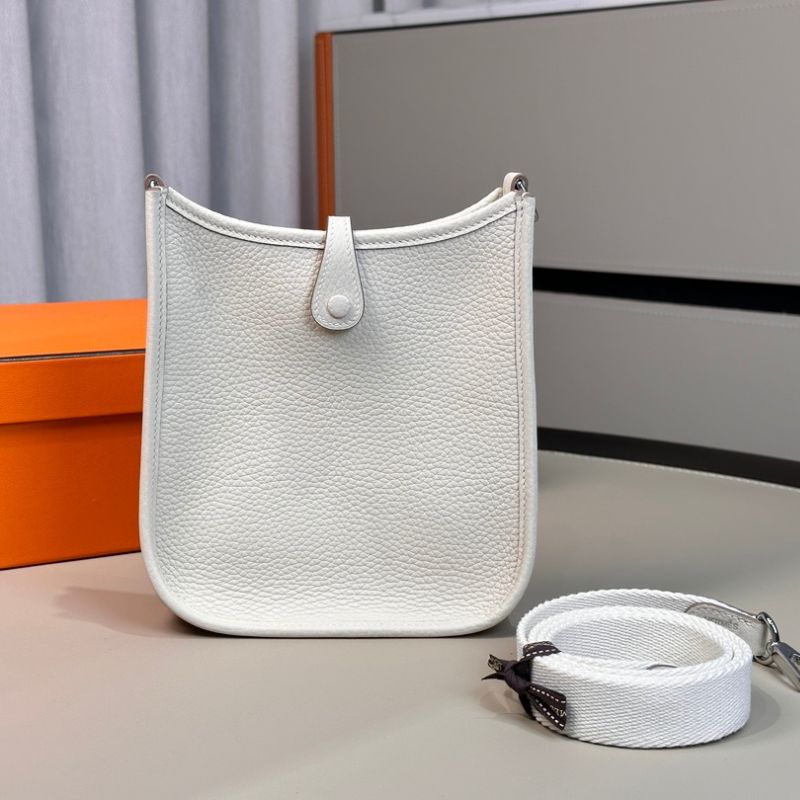 Hermes Evelyne TPM New White Clemence Bag