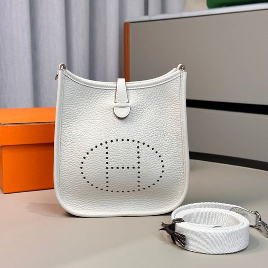 Hermes Evelyne TPM New White Clemence Bag