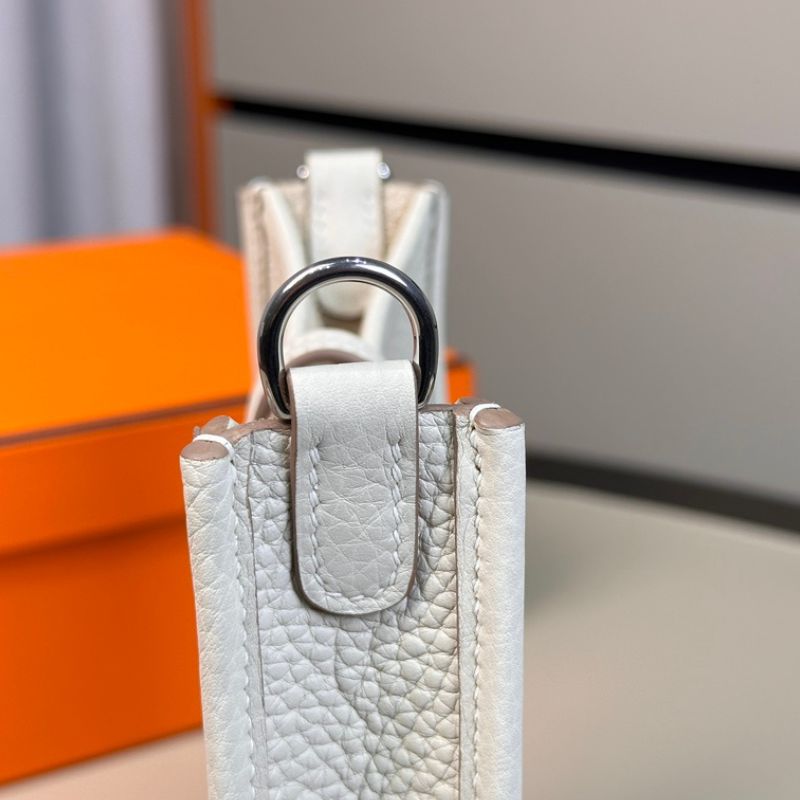 Hermes Evelyne TPM New White Clemence Bag