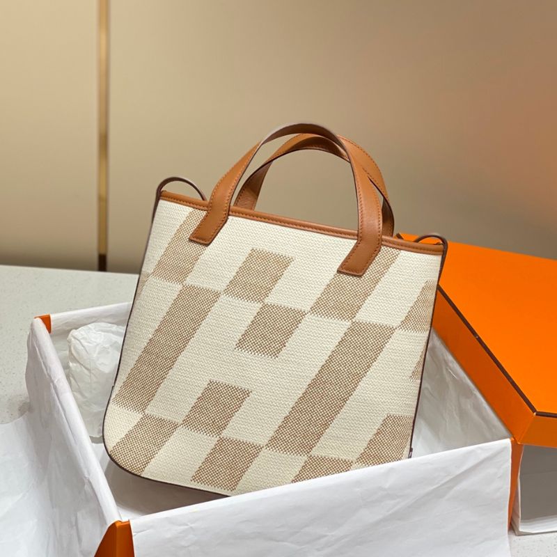 Hermes Cabas H En Biais 27 Bag