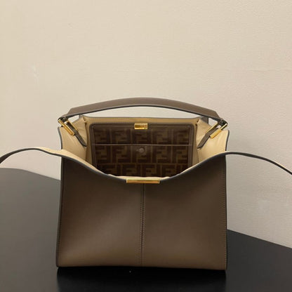 Fendi Peekaboo X-lite Medium Brown Bag