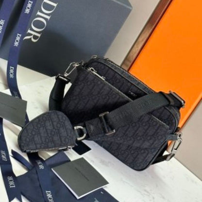 Dior Oblique Saddle Trio Bag