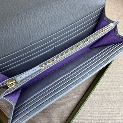 Gucci Continental Grey Wallet